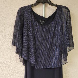 Navy blue knee length Dress